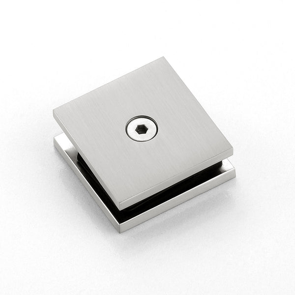 Square Wall Mount Hole-In-Glass Clamp