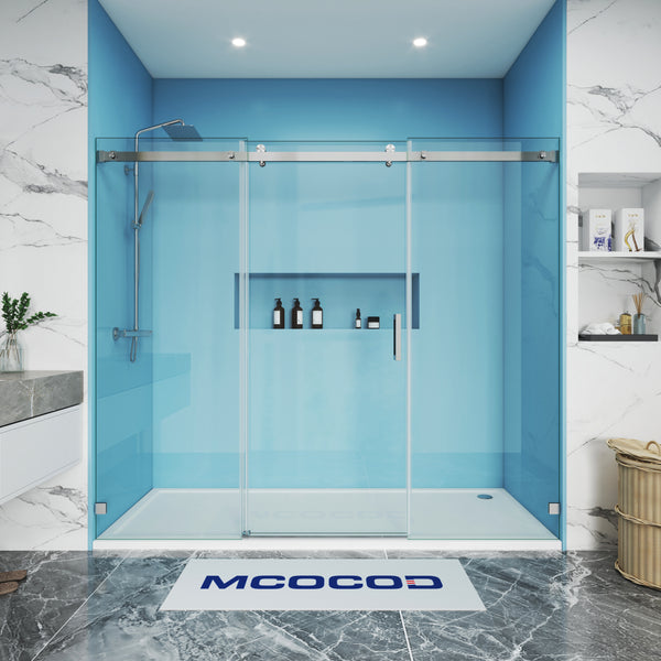 Customize Soft-Closing Single Sliding Frameless Shower Door - SS13-3